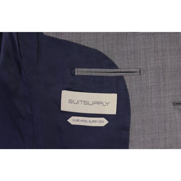 Suitsupply Lazio Solid 2-Btn Wool Suit Blazer Jacket 40R - Picture 9 of 11